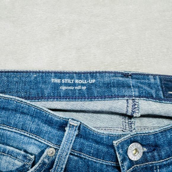 Adriano Goldschmied AG Jeans Womens 25 Medium Wash Blue‎ Denim The Stilt Roll Up - Picture 3 of 15